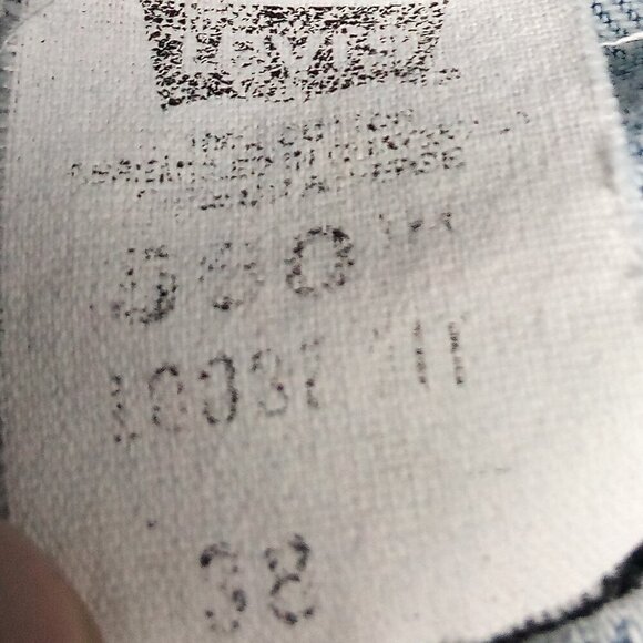 Vintage Levi's 550 Loose Fit Orange Tab Blue Denim Jean Shorts - Picture 3 of 6